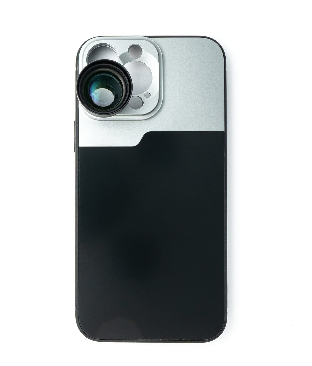 SYSTEM-S Zoom Linse 3X Tele Objektiv Filter mit Hülle in Schwarz für iPhone 13 Pro Max