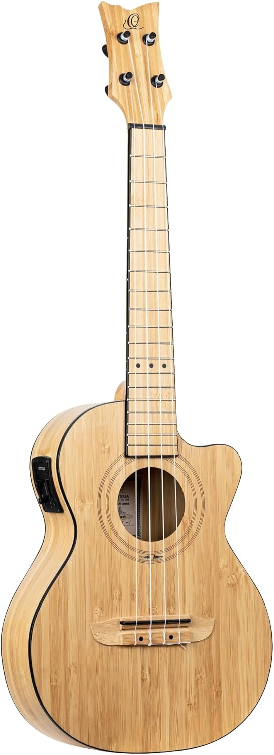 Ortega Guitars Tenor Ukulele elektro-akustisch - Bamboo Series - inklusive Deluxe Gigbag - Bambus (R