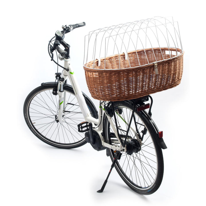 Aumüller Fahrrad-Tierkorb mit Halter, L: 68 cm - Gepäckträgermontage