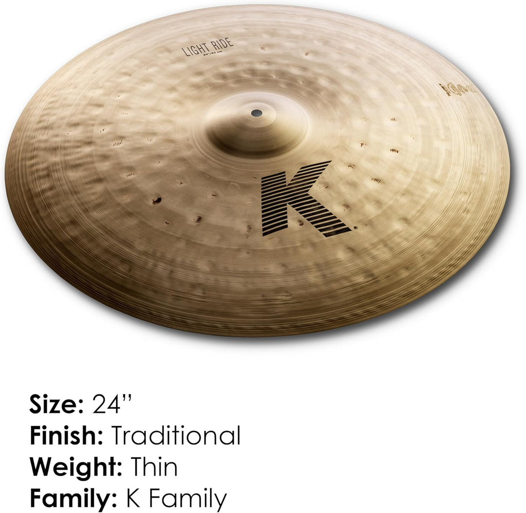 Zildjian K Zildjian Series - 24" Light Ride Cymbal 24 Zoll Light Ride, 24 Zoll Light Ride