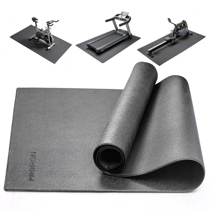 PROIRON Schwerlastbereich Bodenschutzmatte Fitnessgerät, Fitness 5mm Dicke, Laufband Matte Schutzmat