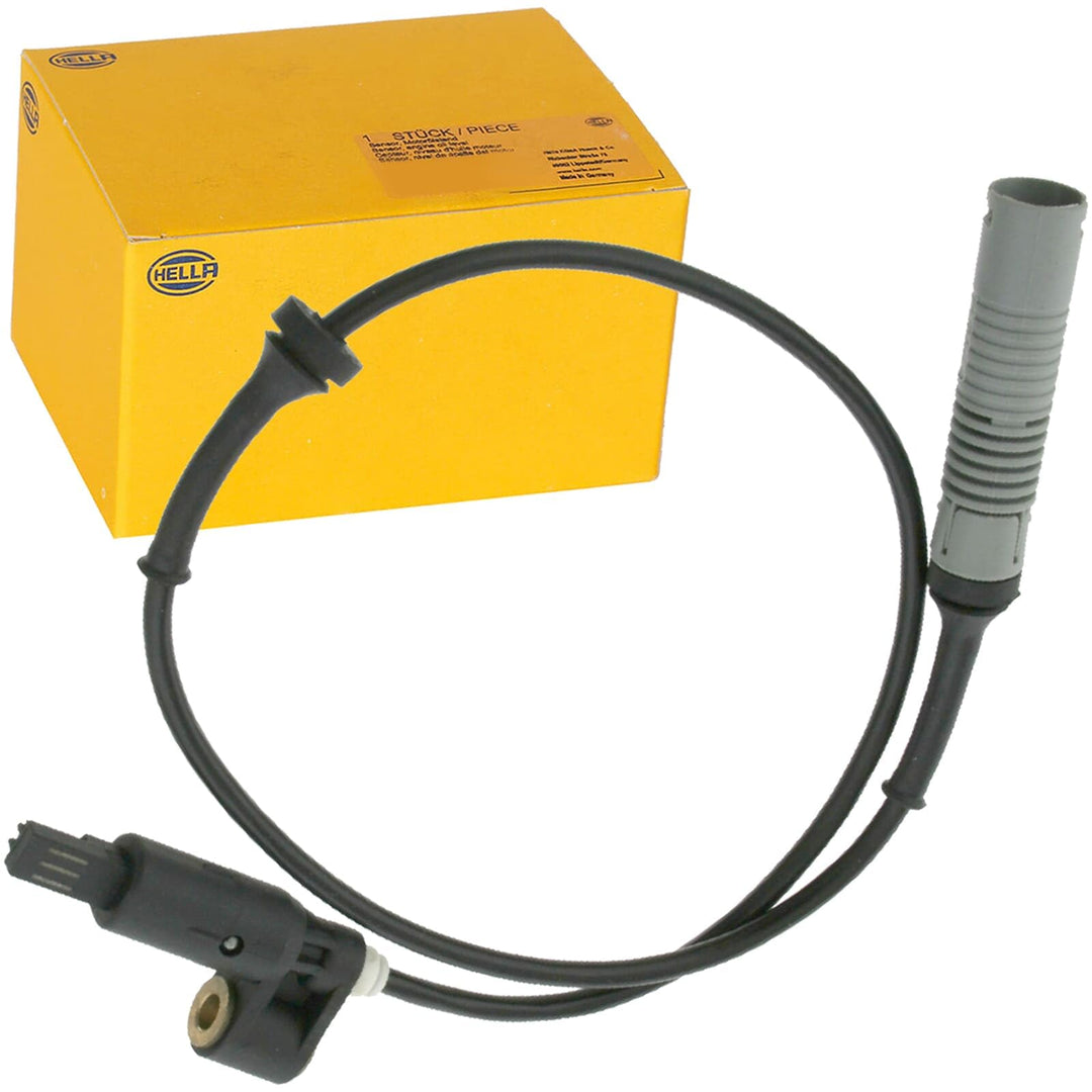HELLA 6PU 010 039-361 Sensor, Raddrehzahl - 12V - Vorderachse beidseitig - Kabel: 555mm