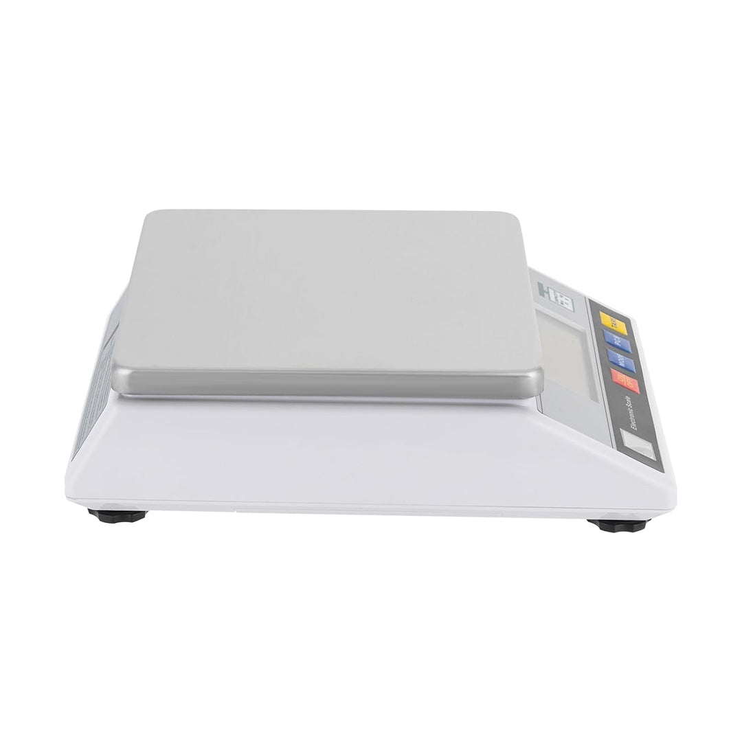 Elektronische Laborwaage Digitalwaage 6kg/0,1g | Edelstahl Küchenwaage, LCD Zähl- und Tarafunktion Z