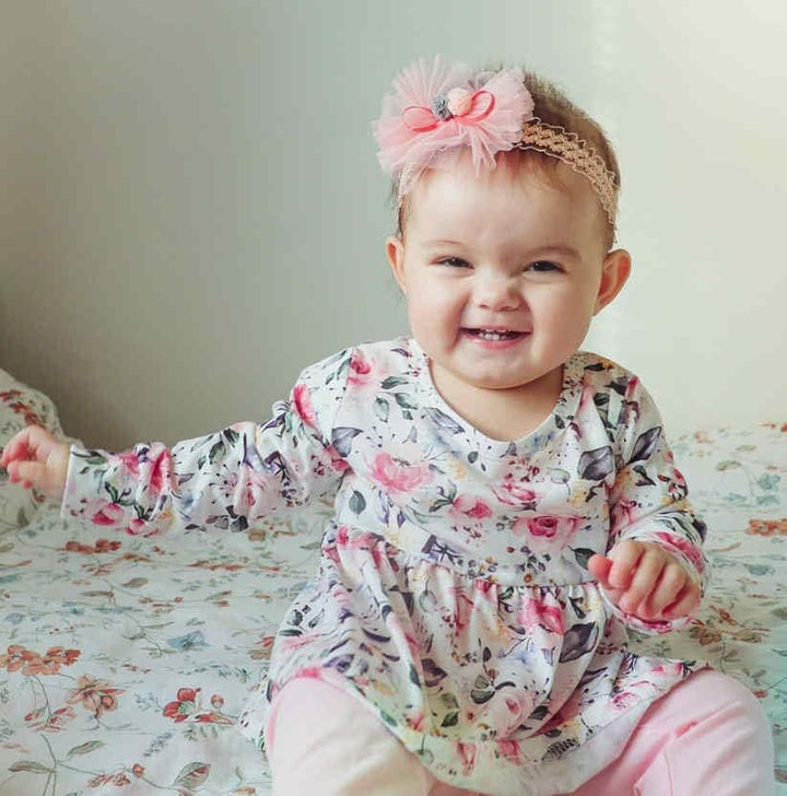 Baby Mädchen Outfits Mädchen Floral gedruckte lange Ärmel Top Hose 3pcs Kleidung Set für Baby Mädche