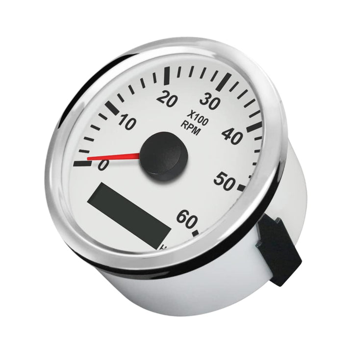 ELING wasserfester Drehzahlmesser und Tachometer, Messgerät, 0-6000 U/min, 85 mm, 9-32 V, mit Hinter