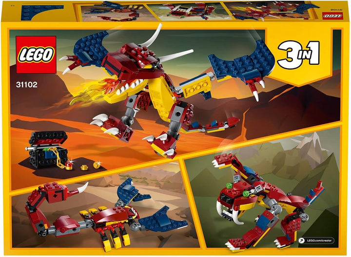 LEGO 31102 Creator Feuerdrache Spielzeug, Spielzeug