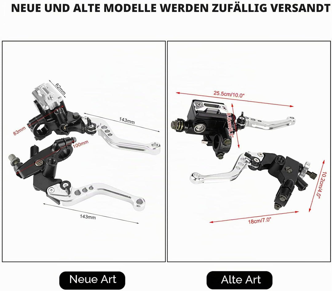 Keenso Motorrad Brems- und Kupplungshebel, 1 Paar Motorrad 7/8 Zoll Lenker Brems- und Kupplungshebel