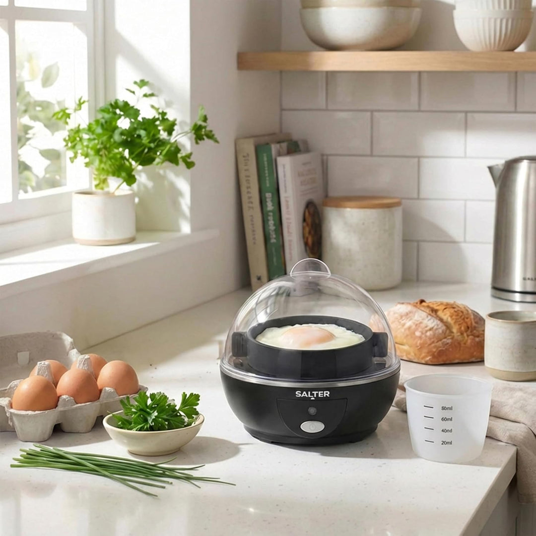 Salter Poach, Boil & Pop Eierkocher – 3-in-1 Omelett-Maker, gekochte oder pochierte Eier, Kapazität