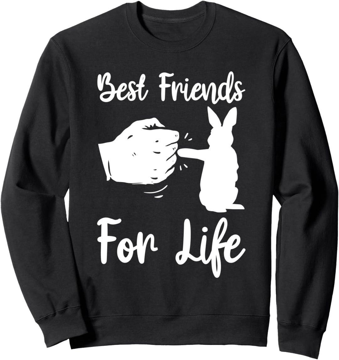 Beste Freunde für das Leben Jesus Hase Kaninchen Ostern Sweatshirt