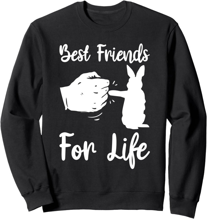 Beste Freunde für das Leben Jesus Hase Kaninchen Ostern Sweatshirt