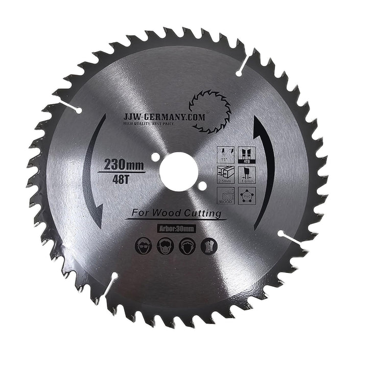 HM - Sägeblatt 230 x 2,5 x 30 mit 48 HM Zähnen WZ, Industriequalität nach DIN EN 847-1