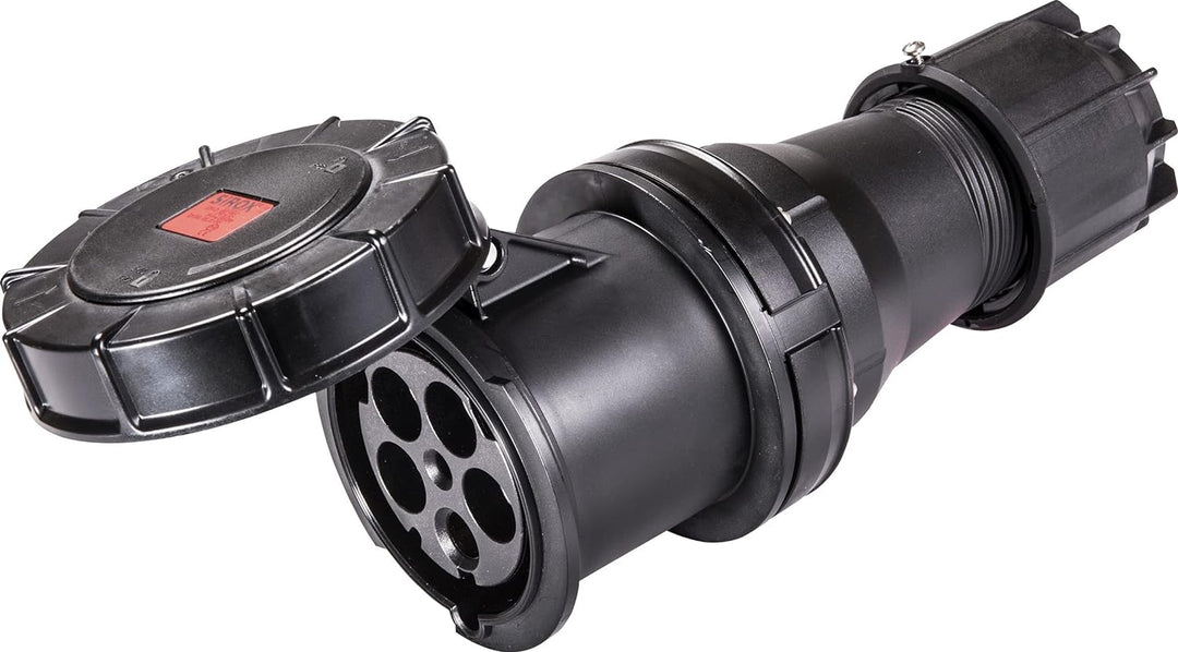 SIROX® CEE-Kupplung IP 67, 5-polig, 400 V, 6 h, schwarz Stromstärke 32 A, vernickelte Kontakte nein,