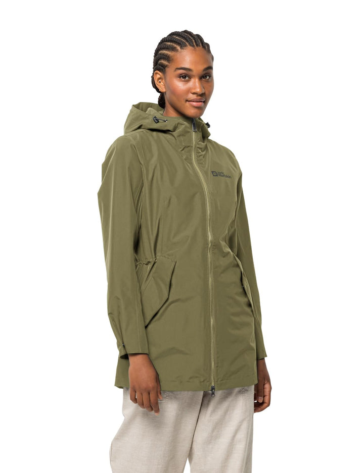 Jack Wolfskin Damen Dakar Parka Damen Parka XS bay leaf, XS bay leaf