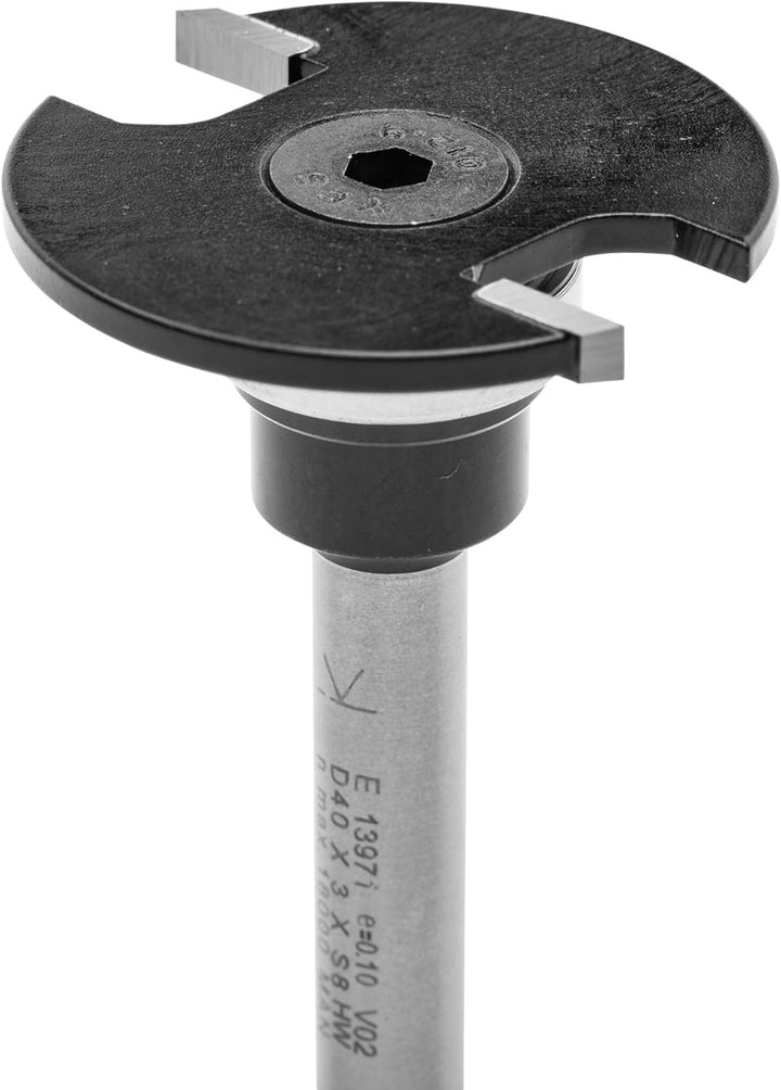 ENT 13971 Scheibennutfräser HW, Schaft (S) 8 mm, Durchmesser (D) 40 mm, NL 3 mm, ØKL 19 mm, T 10,5 m