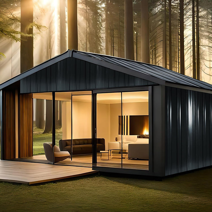 ISOISL Dachblech Trapezblech Dachplatten Anthrazit– 24 Stück Wellblechplatten, 129x46 cm, wasserdich