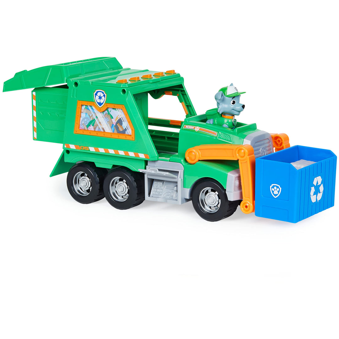 Paw Patrol Rockys Deluxe-Recycling-Truck mit Sammelfigur und 3 Werkzeugen Single, Single