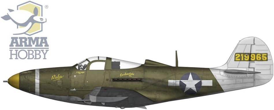 Assembly Model kit Made from Plastic P-39Q Airacobra (70055) in Scale 1/72