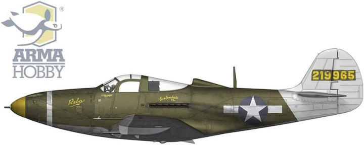 Assembly Model kit Made from Plastic P-39Q Airacobra (70055) in Scale 1/72