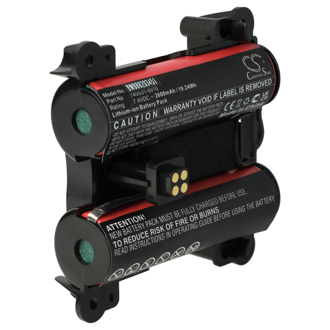 vhbw Akku kompatibel mit Bose 071478 Lautsprecher Boxen Speaker (2600mAh, 7,4V, Li-Ion)