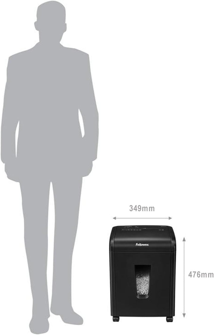 Fellowes Aktenvernichter 62Mc Microshred, 10 Blatt Mikro-Partikelschnitt 3x10mm (P-4), Papierschredd