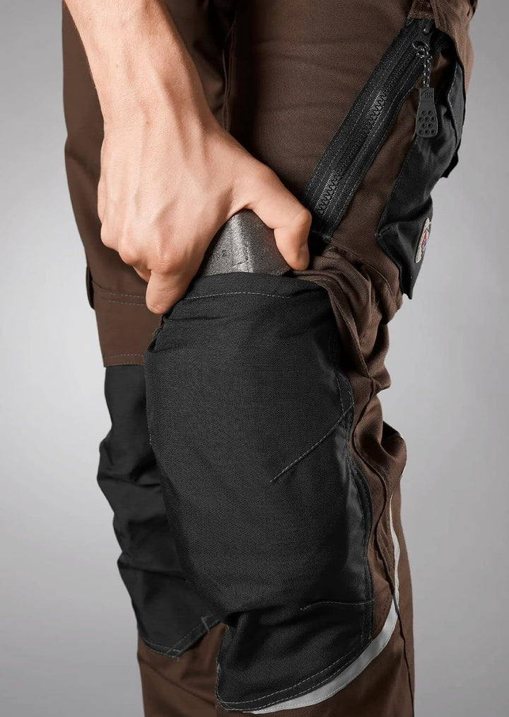 BP 1998-570-4832 Arbeitshose mit Kniepolstertaschen - Schlanke Silhouette - Elastischer Rückengurt -