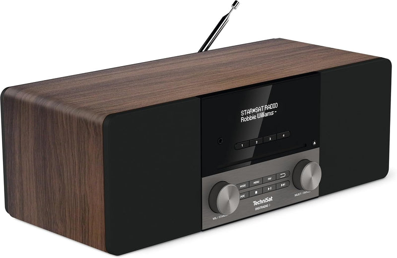 TechniSat DIGITRADIO 3 - Stereo DAB Radio Kompaktanlage (DAB+, UKW, CD-Player, Bluetooth, USB, Kopfh