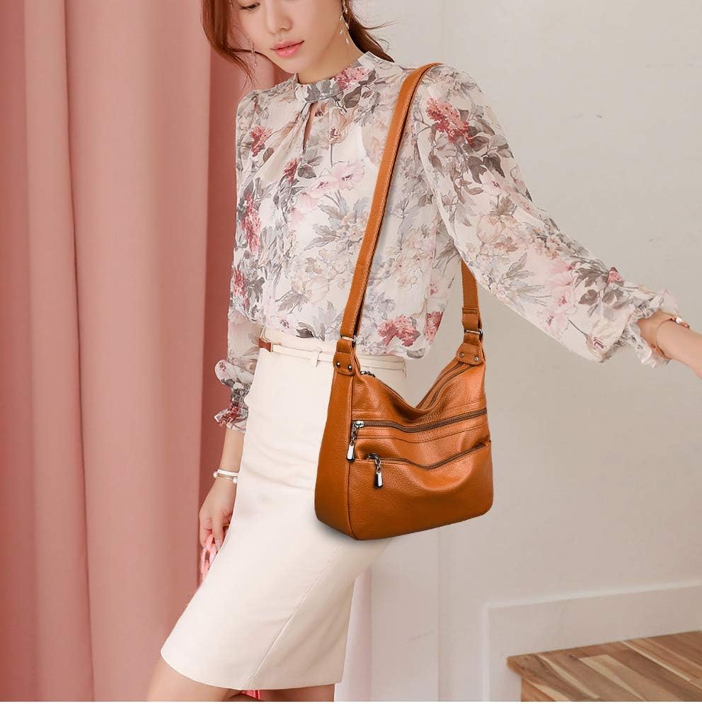 Coolives Damen Umhängetasche Casual Schultertasche Messenger Tasche Gelb EINWEG, Gelb