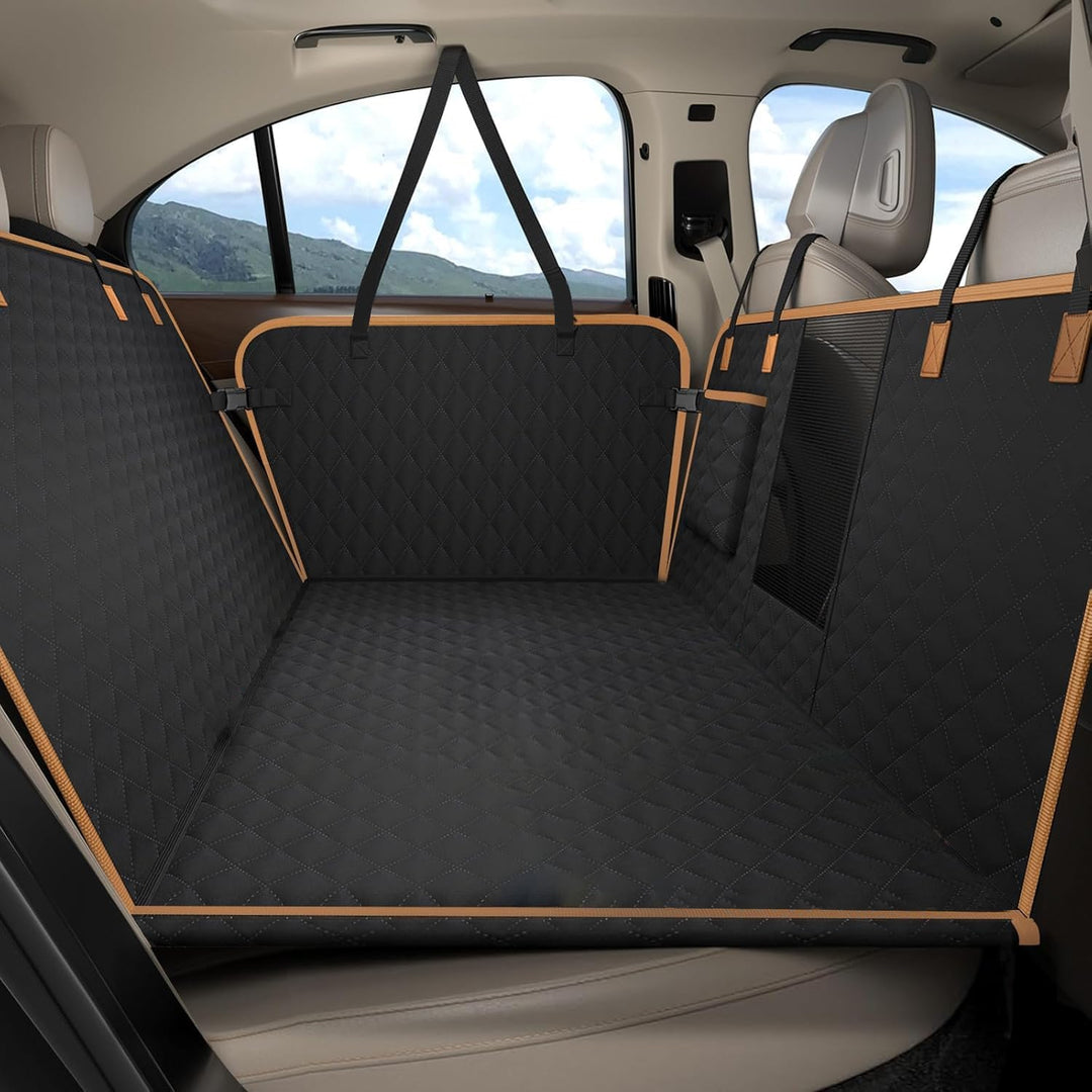 Hundedecke Auto Rücksitz, wasserdicht, Kratzfest Hunde-Autositz Rücksitz, für die meisten Autos, SUV