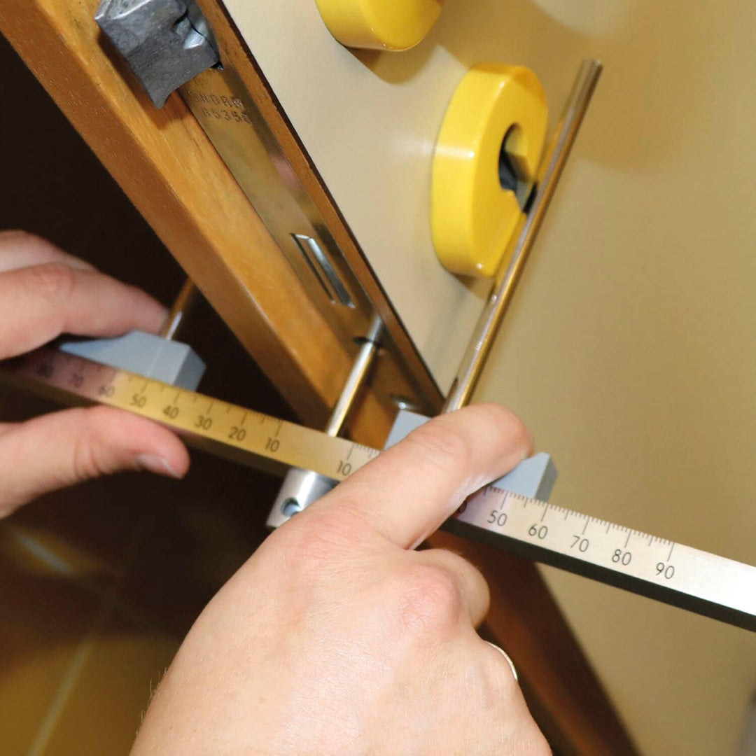 SECOTEC Marchesi 102204081 Zylindermesslehre, Messlehre für Profilzylinder zum Ermitteln der Einbaul