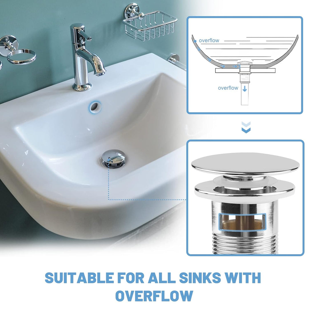 EXLECO Siphon mit Ablaufgarnitur 1 1/4" x Ø 32mm Edelstahl Siphon Geruchsverschluss Verstellbar Univ