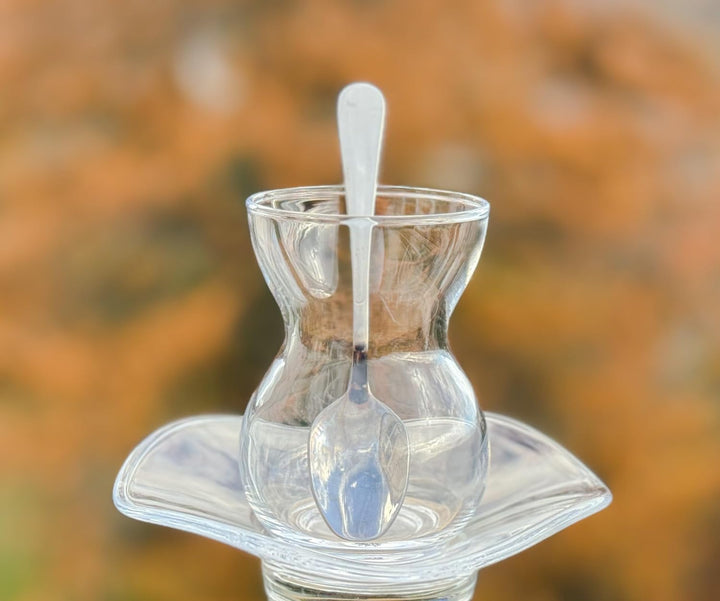 Topkapi - 18-tlg Türkisches Tee-Set Lina-Sultan, 6 Teegläser, 6 Untersetzer, 6 Teelöffel, Komplett-S