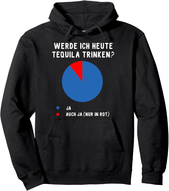 Werde ich heute Tequila trinken? Saufen Spruch Mallorca Pullover Hoodie