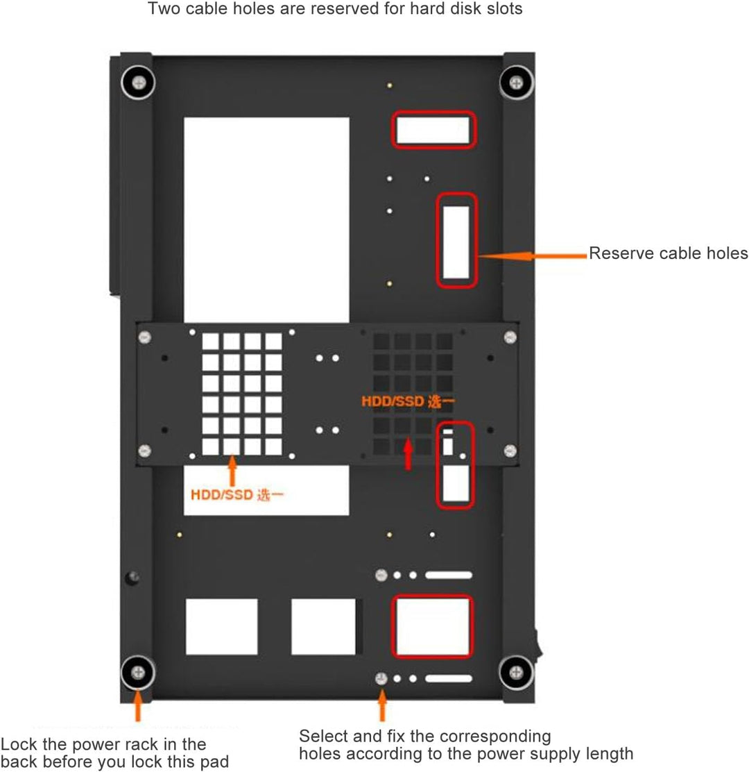 DIY Computer Motherboard Gehäuse Rack, ATX M ATX ITX Motherboards Offenes Gehäuse, ATX Offenes Gehäu