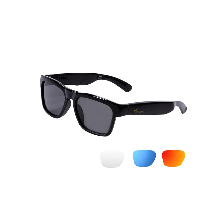 OhO sunshine wasserdichte Audio Sonnenbrille, Bluetooth Kopfhörer Sonnenbrille zum Hören von Musik u