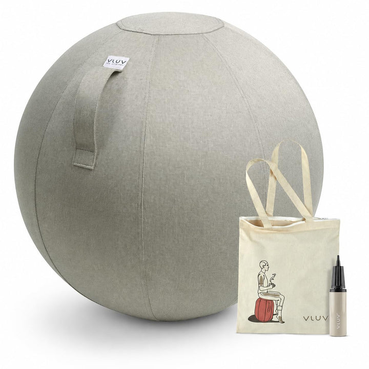 VLUV LEIV Stoff-Sitzball 60cm - 65cm Stone, 60cm - 65cm Stone