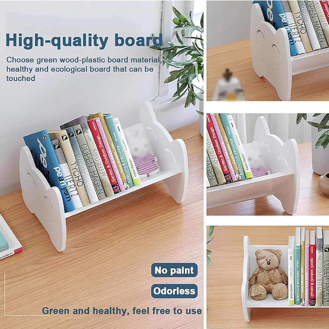 Kinder-Bücherregal, Mini Kompakter Bücherregal, Buchständer Kinder Bücher-Organizer, Kinderregal für