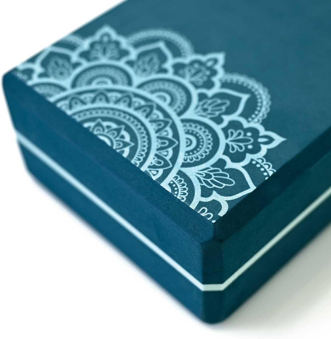 Love Generation - Yoga Block - High Density Eva - für Yoga, Fitness, Pilates und Stretching (Blau)