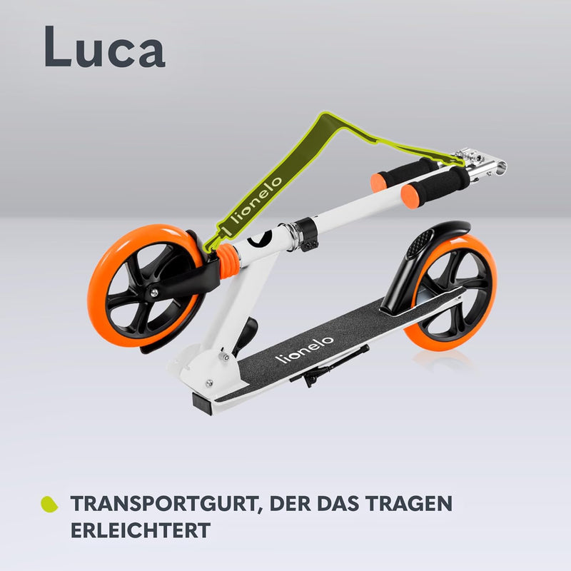 LIONELO Luca Klappbarer Roller für Kinder und Erwachsene bis 100kg Verstellbar und leicht nur 4kg Ro