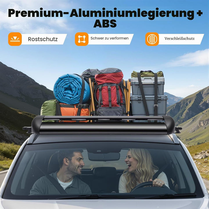 Dachkorb Auto Dachgepäckträger aus Aluminium Gross Dach Dachträger Schwarz Universal Gepäckträger Ge