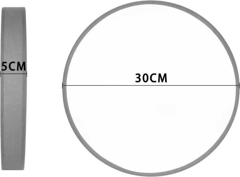 ZMH Deckenlampe LED Deckenleuchte Schlafzimmer - 30CM Schlafzimmerlampe Rund Stoff Warmweiss 3000K W