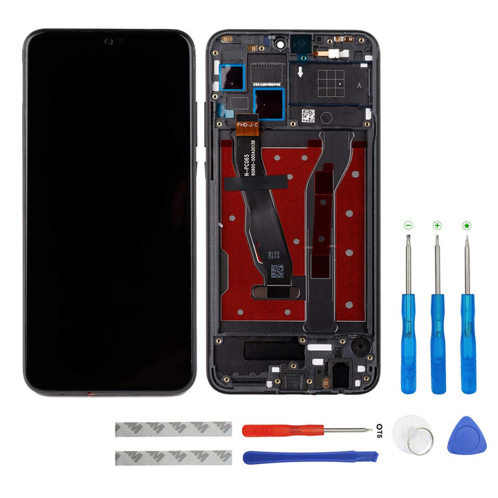 swark LCD Display Kompatibel mit Honor 8X & Honor View 10 Lite (Schwarz mit Rahmen) Touchscreen Digi