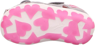 Superfit Baby Mädchen Fanni Sandalen, Grau Rosa