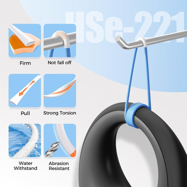 HSE221 Schrumpfschlauch 8.8mm x 1.5m, Kompatibel mit Brother P touch Schrumpfschlauch HSe-221 8.8mm