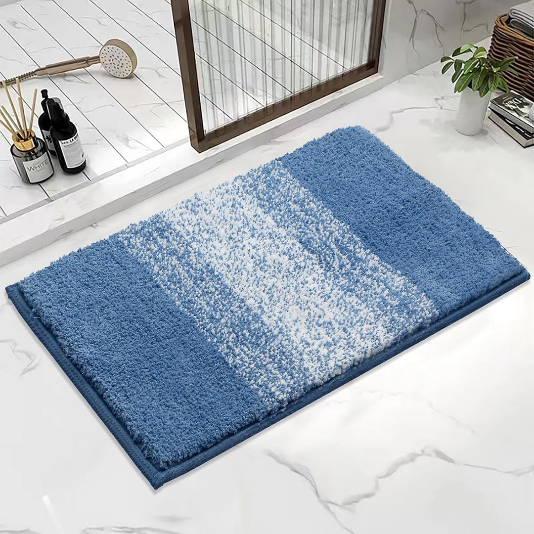 Weich Gross Badematten 80 x 120 cm, Badezimmerteppich Badteppich rutschfeste Wasserabsorbierend Badv
