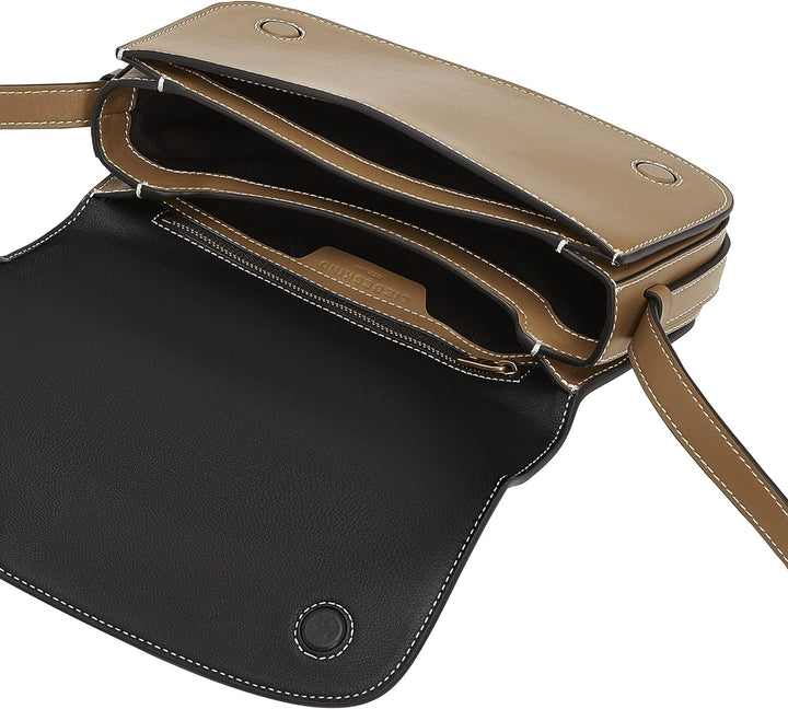 Liebeskind Berlin SADIE TM Empire Crossbody, Small (HxBxT 15cm x 23.5cm x 6.5cm), Sepia
