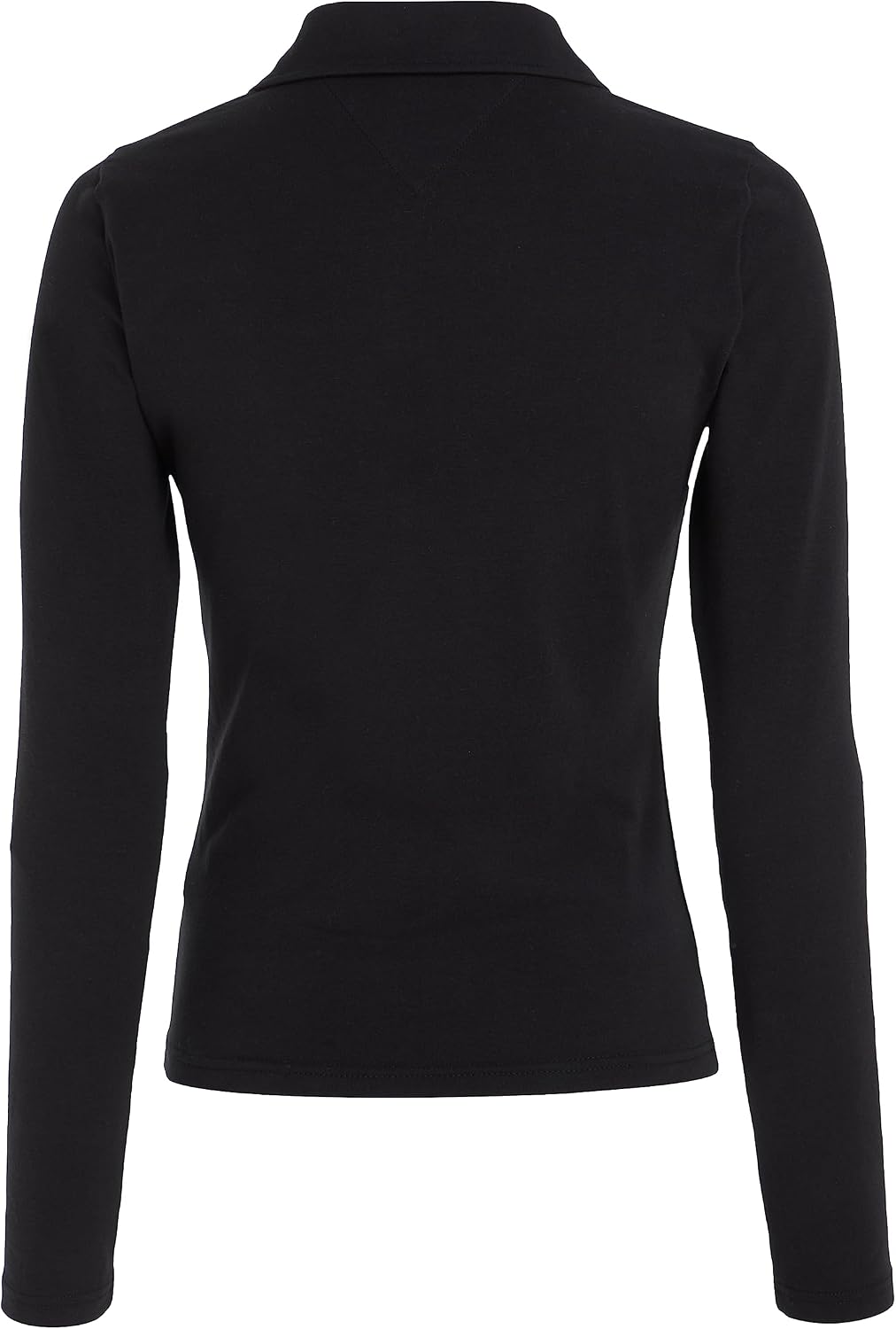 Tommy Jeans Damen Langarm Poloshirts S Schwarz, S Schwarz