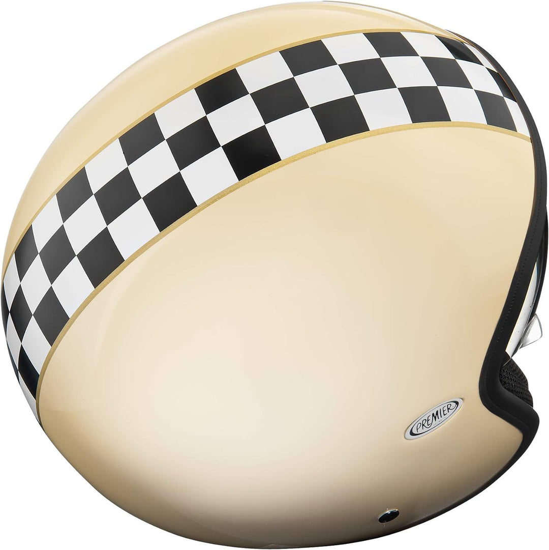 Premier Helm Vintage CK,Light BEIGE/Weiss/SCHWARZ,XS XS LIGHT BEIGE / WEISS / SCHWARZ, XS LIGHT BEIG