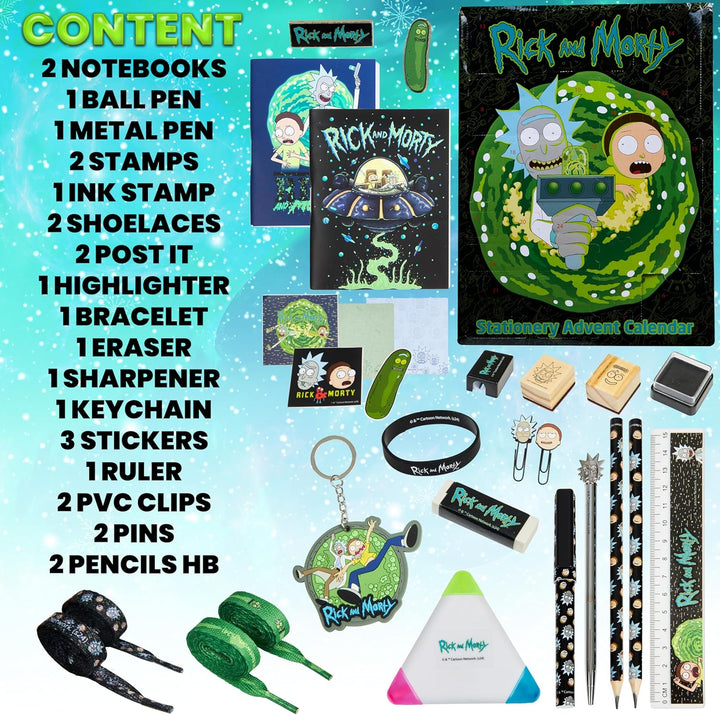 RICK AND MORTY Adventskalender 2024, Lustiger Countdown Kalender
