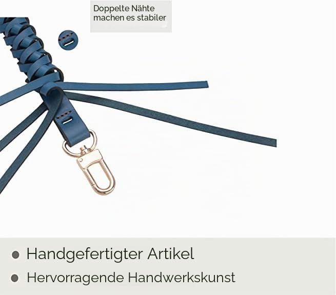 Senral Geflochtener Griff für Neonoe Pochette Eimertasche Top Griff Strap Ersatz Handgemachte Echtle