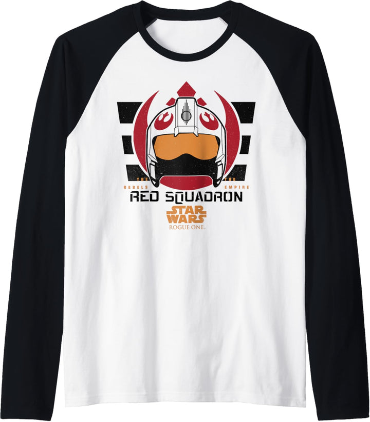 Star Wars Rogue One Red Squadron Logo Raglan